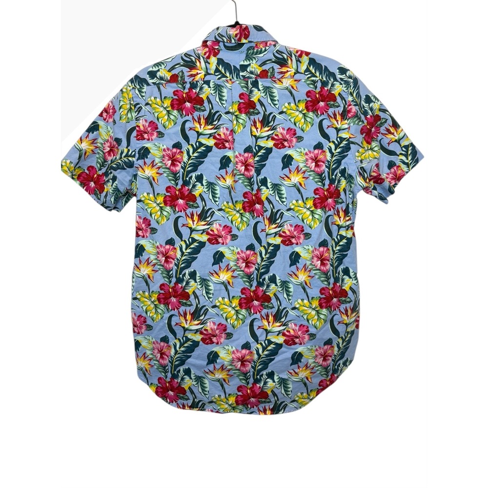Ralph Lauren Men's Hawaiian Floral Short Sleeve Button Up Shirt Pony Medium - Picture 5 of 5